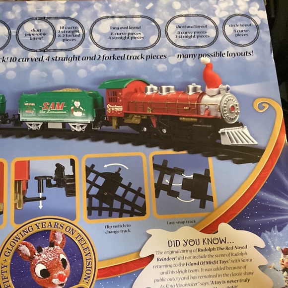 Rudolph Christmas Train set NWT NIB - Picture 11 of 11